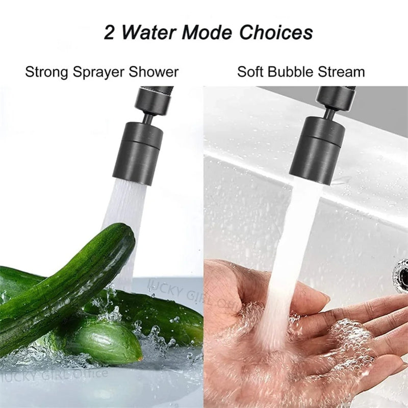 (OFERTA CALIENTE) Nuovo rubinetto da cucina a 2 modalità con doccetta girevole con filtro regolabile a 360°