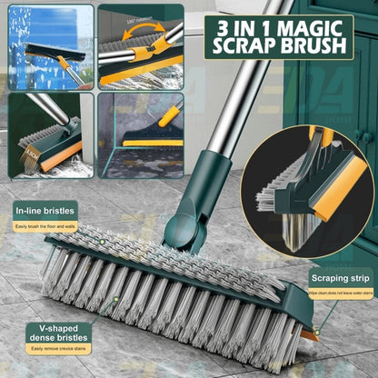 (OFERTA CALIENTE) Spazzola 3 in 1 Spazzola per la pulizia dei pavimenti, spazzola per la pulizia delle fessure