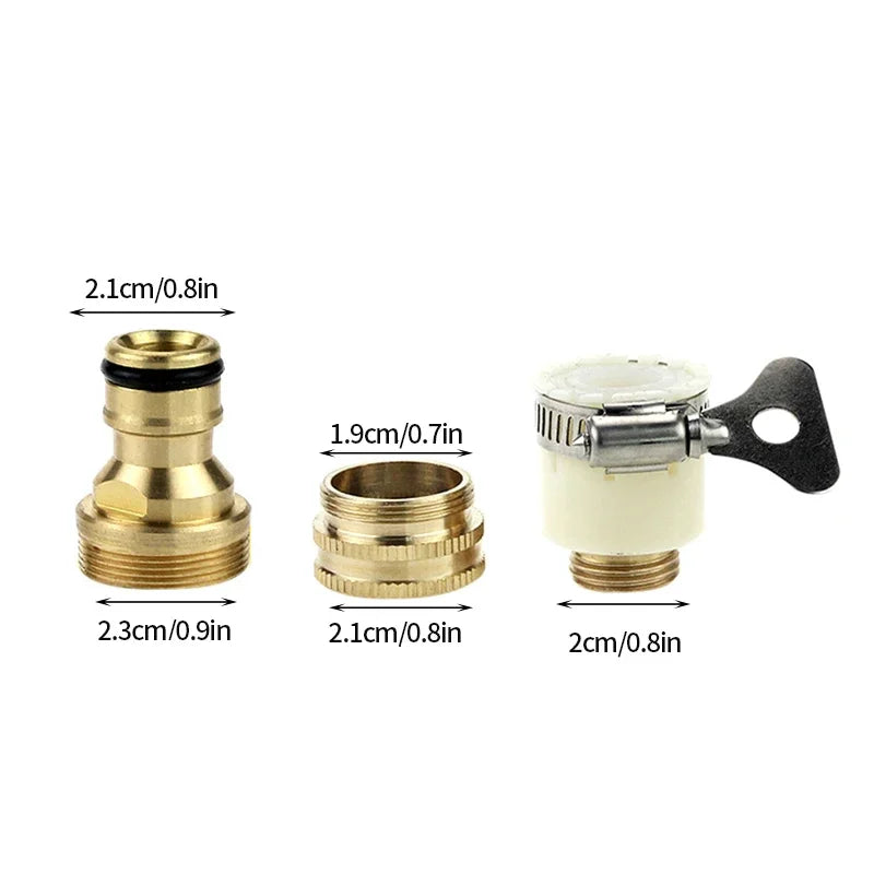 (30% di sconto) Connettore rapido per rubinetto in metallo adattatore per tubo da cucina