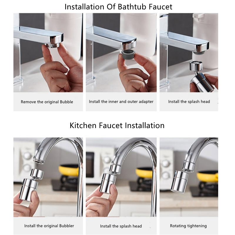 (OFERTA CALIENTE) Nuovo rubinetto da cucina a 2 modalità con doccetta girevole con filtro regolabile a 360°