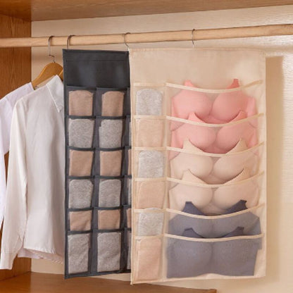 (30% di sconto) Sacca porta biancheria intima a doppia faccia