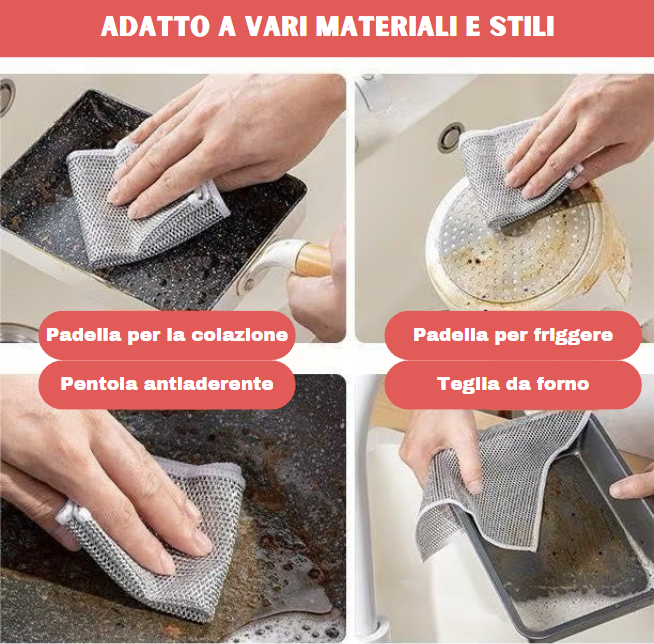(OFERTA CALIENTE) Panni multiuso per la pulizia Wire Miracle