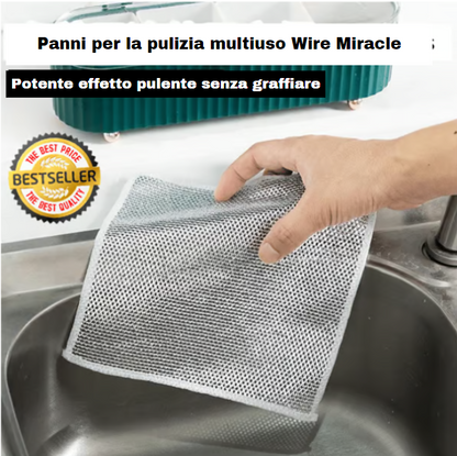 (OFERTA CALIENTE) Panni multiuso per la pulizia Wire Miracle