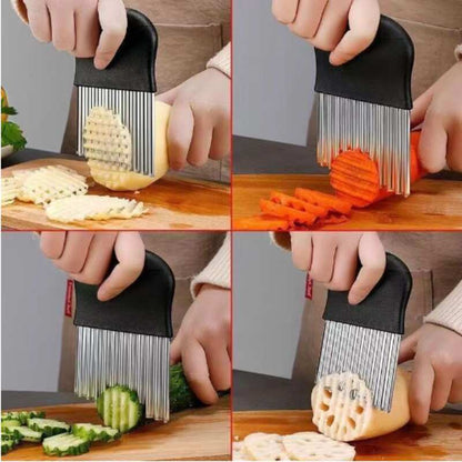 (30% di sconto) Taglierina ondulata in acciaio inossidabile