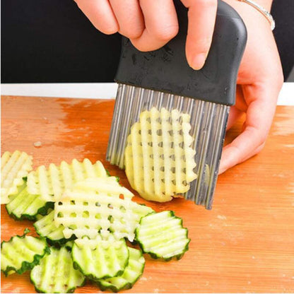 (30% di sconto) Taglierina ondulata in acciaio inossidabile