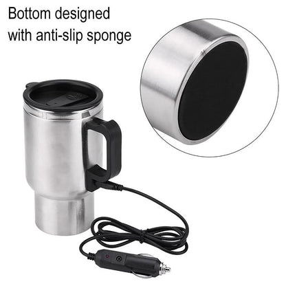 (OFERTA CALIENTE) Bollitore elettrico USB 12V per auto in acciaio inossidabile