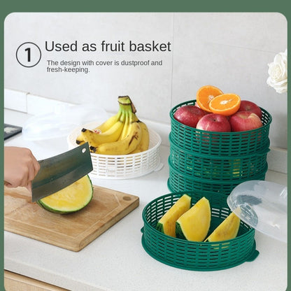 (30% DI SCONTO%) Vassoio multiuso per alimenti con coperchio, 3/4/5 strati