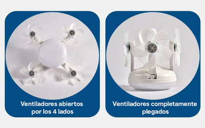 BreeLite™ Lampada con ventilatore compatto a 4 pale