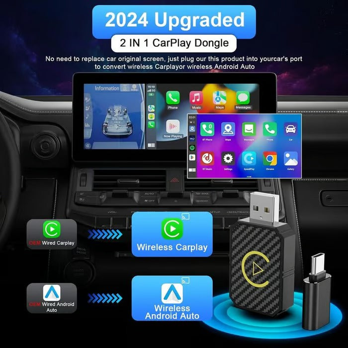 DriveFree™ Adattatore wireless per CarPlay e Android Auto
