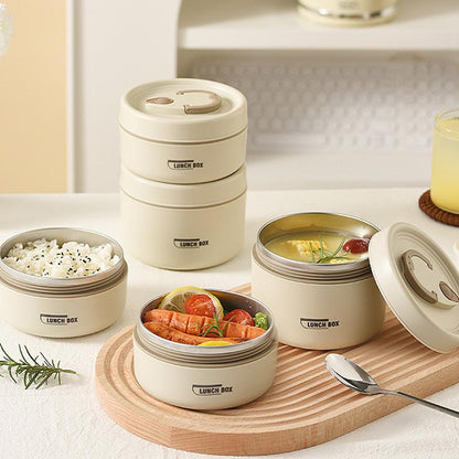 (Super Offerta) Set di 2 Contenitori Termici in Acciaio Inox 304 – Con Borsa Termica e Set di Posate