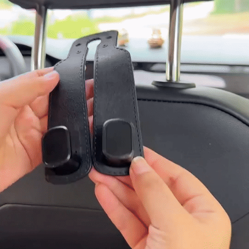 (50% DI SCONTO) Gancio Retro per Sedile Auto in Pelle Scamosciata