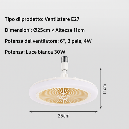 ZenAir™ Luce con ventilatore wireless