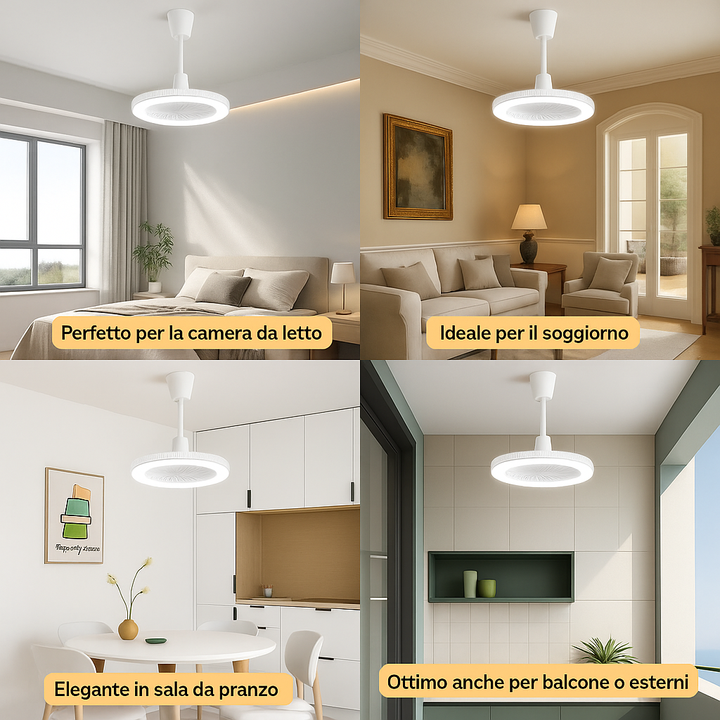 ZenAir™ Luce con ventilatore wireless