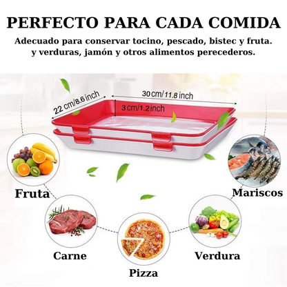 (30% DI SCONTO%)Vassoi per la conservazione degli alimenti BPA riutilizzabili impilabili
