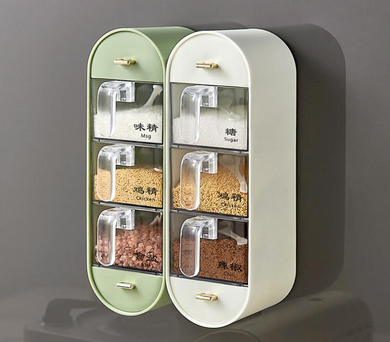 (30% DI SCONTO%) Organizzatore di Spezie da Parete senza Forature