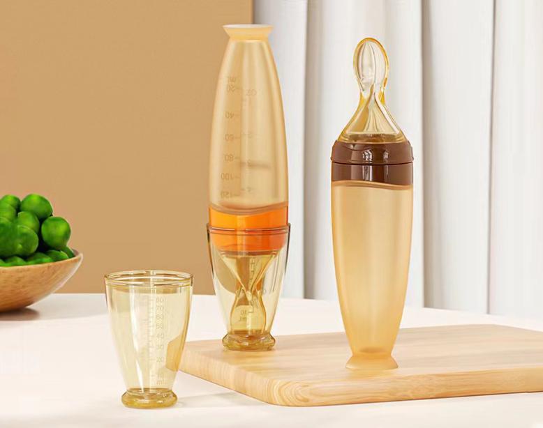 Spoony™ Biberon spremibile con cucchiaio per neonati