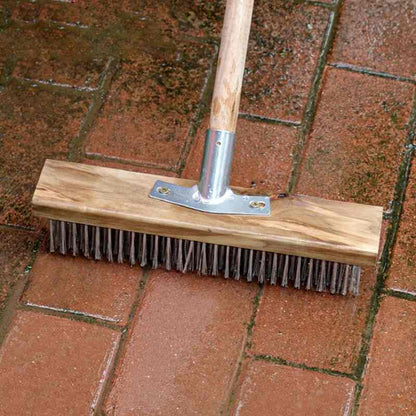 (30% di sconto) Spazzola per pavimenti in filo di acciaio inossidabile