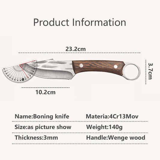 (30% DI SCONTO) COLTELLO MONGOLO 3 STRATI ANTIRUGGINE, ANTISCHEGGIATURA